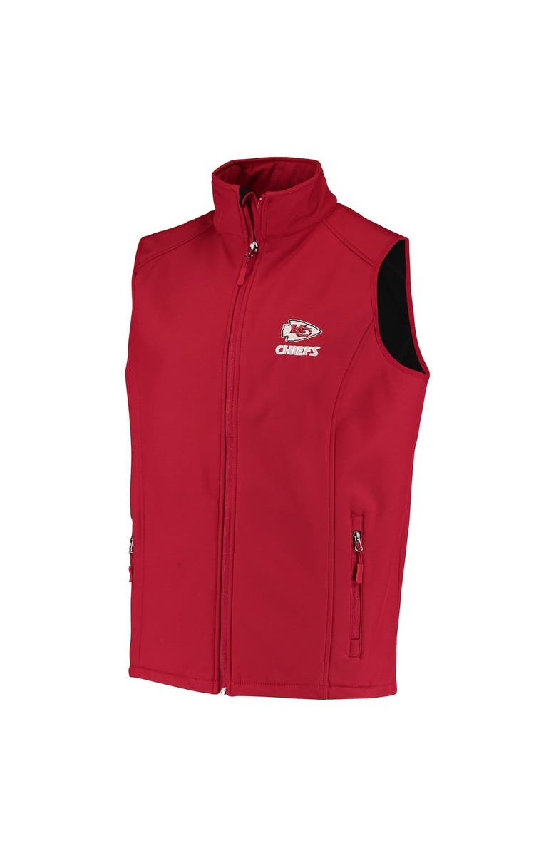 DUNBROOKE Men's Dunbrooke Red Kansas City Chiefs Circle Archer Softshell Full-Zip Vest, Alternate, color, 
