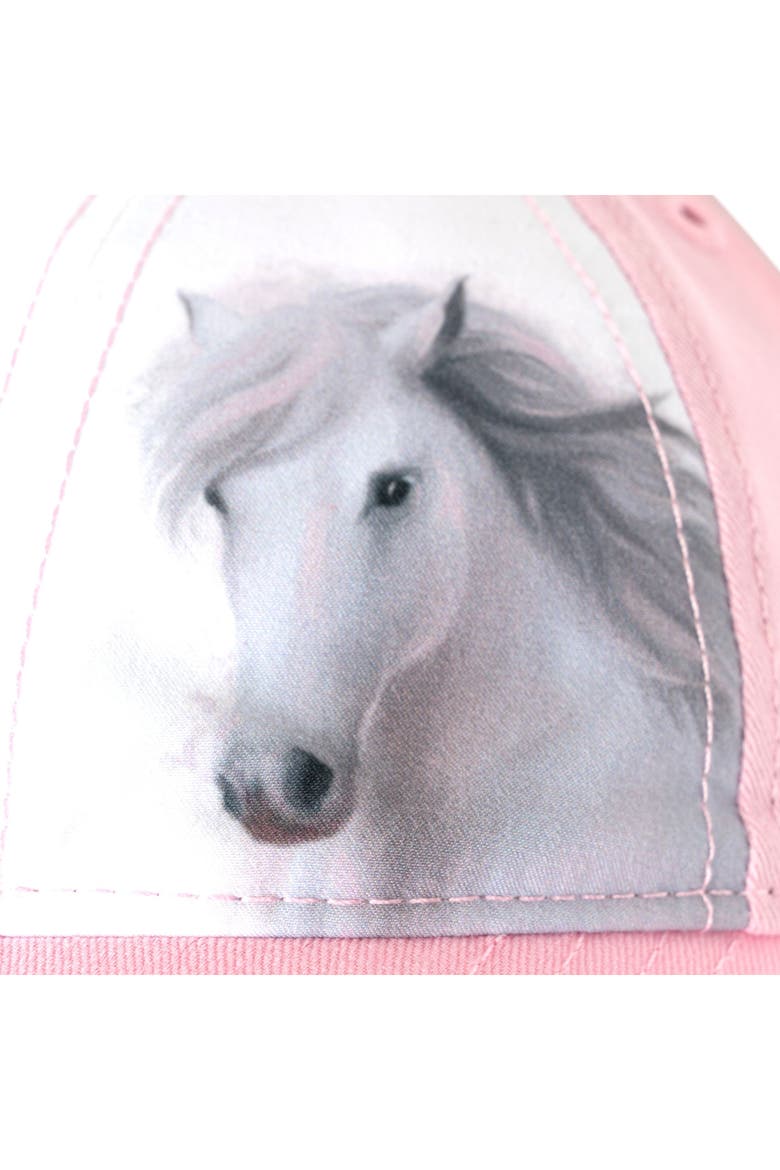 Baseball Cap, Alternate, color, Pink and White