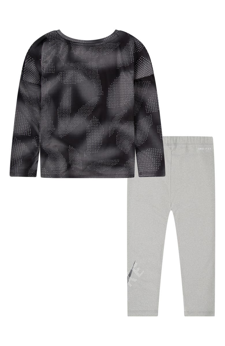 Nike Dri-FIT Long Sleeve T-Shirt & Leggings Set, Alternate, color, Light Smoke Gray Heather