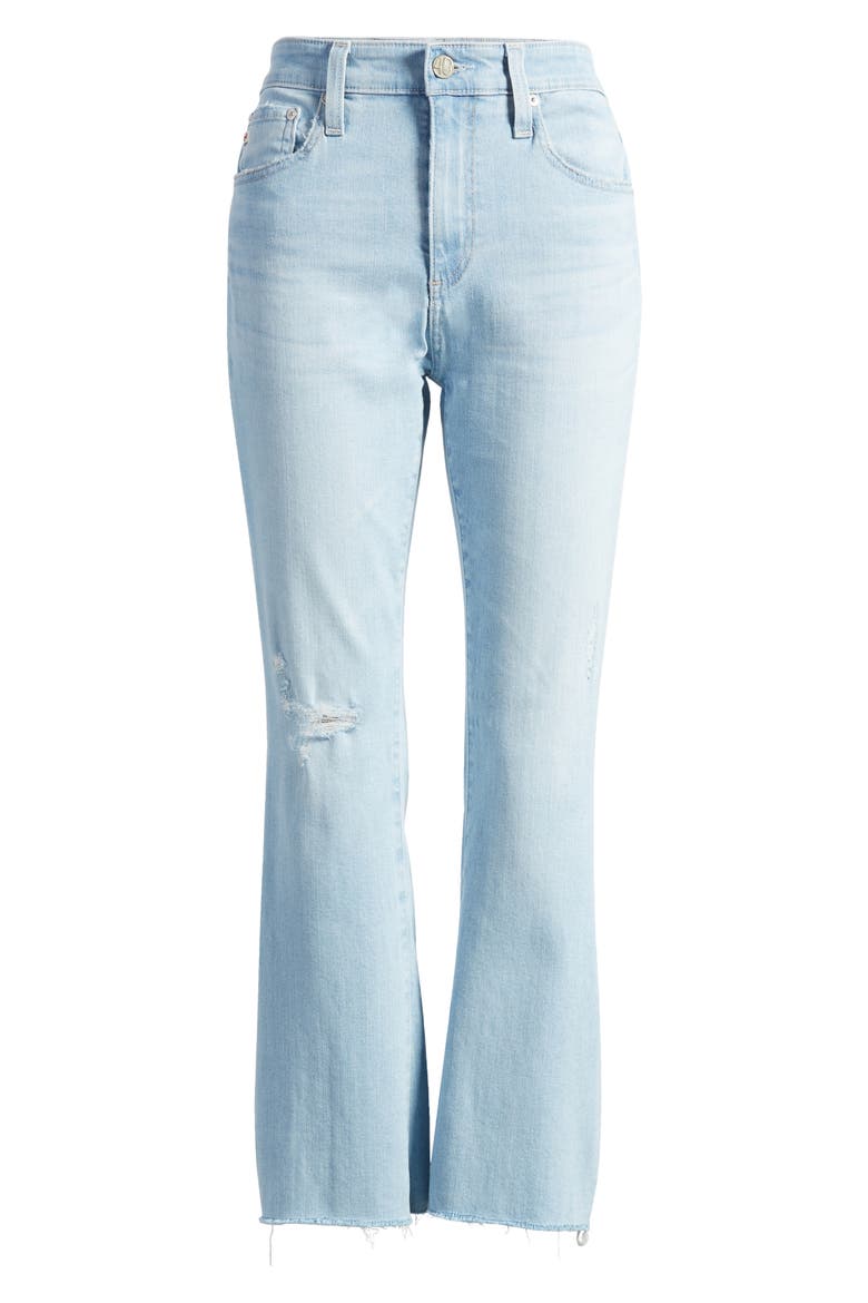 Farrah Raw Hem Crop Bootcut Jeans, Alternate, color, 21 YEARS DAYLIGHT