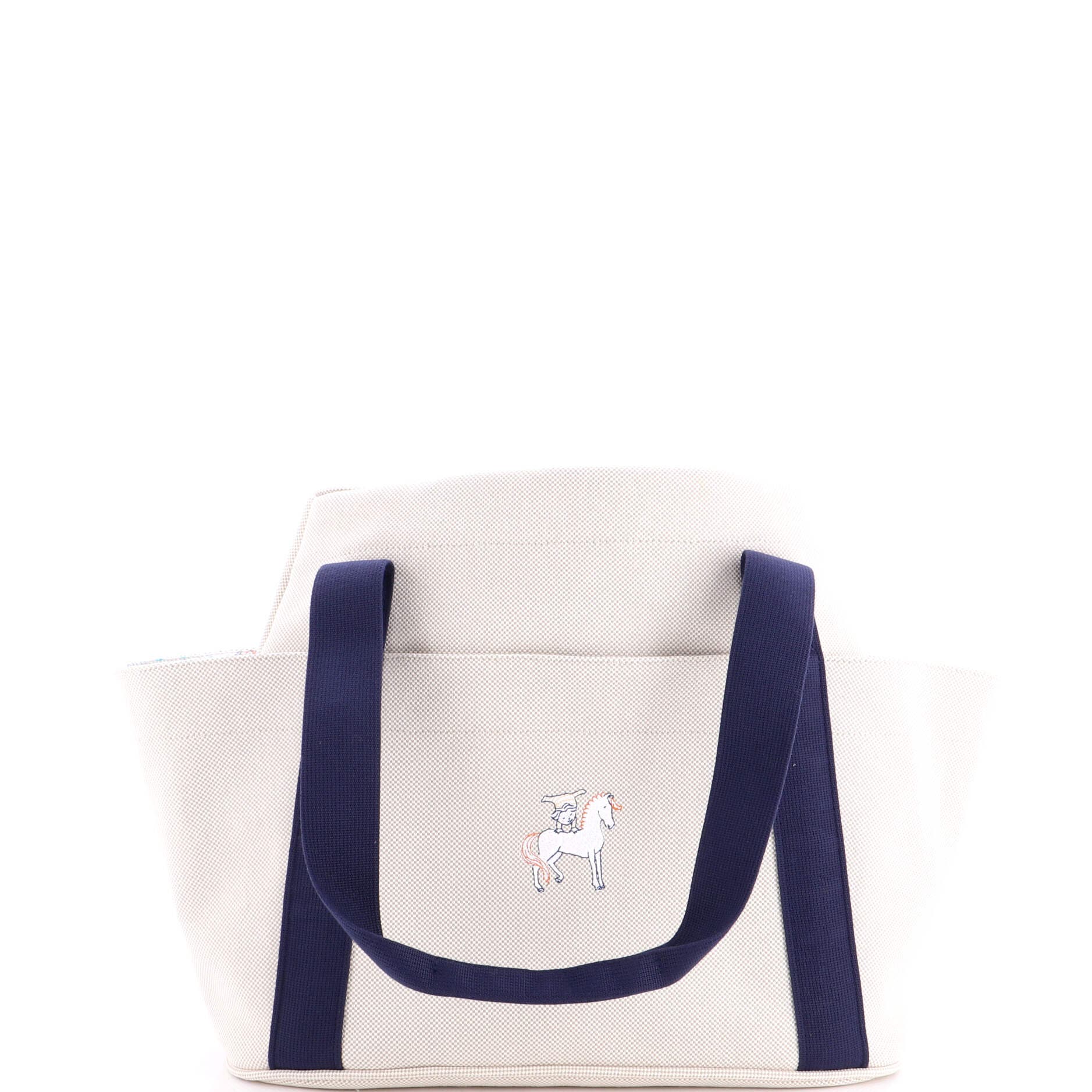 Cabriole Nappy Tote Canvas, Main, color, Beige