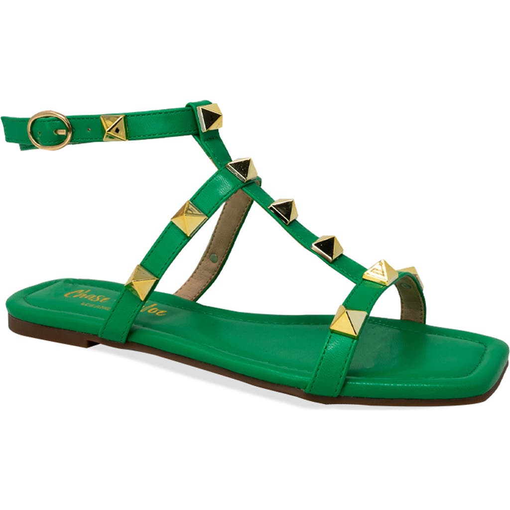 Chase & Chloe Chase And Chloe Pyramid Stud Ankle Sandal