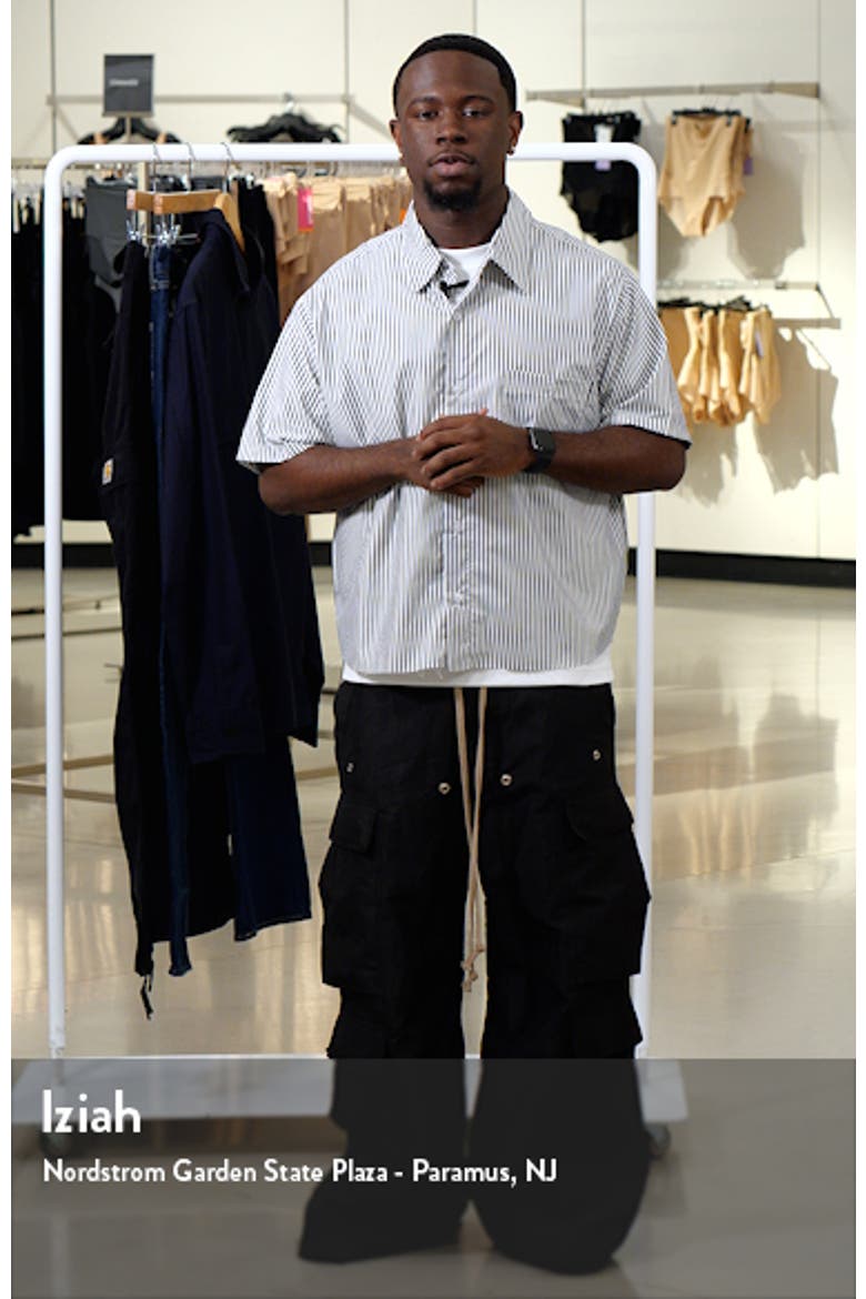 Stripe Short Sleeve Button-Up Shirt video