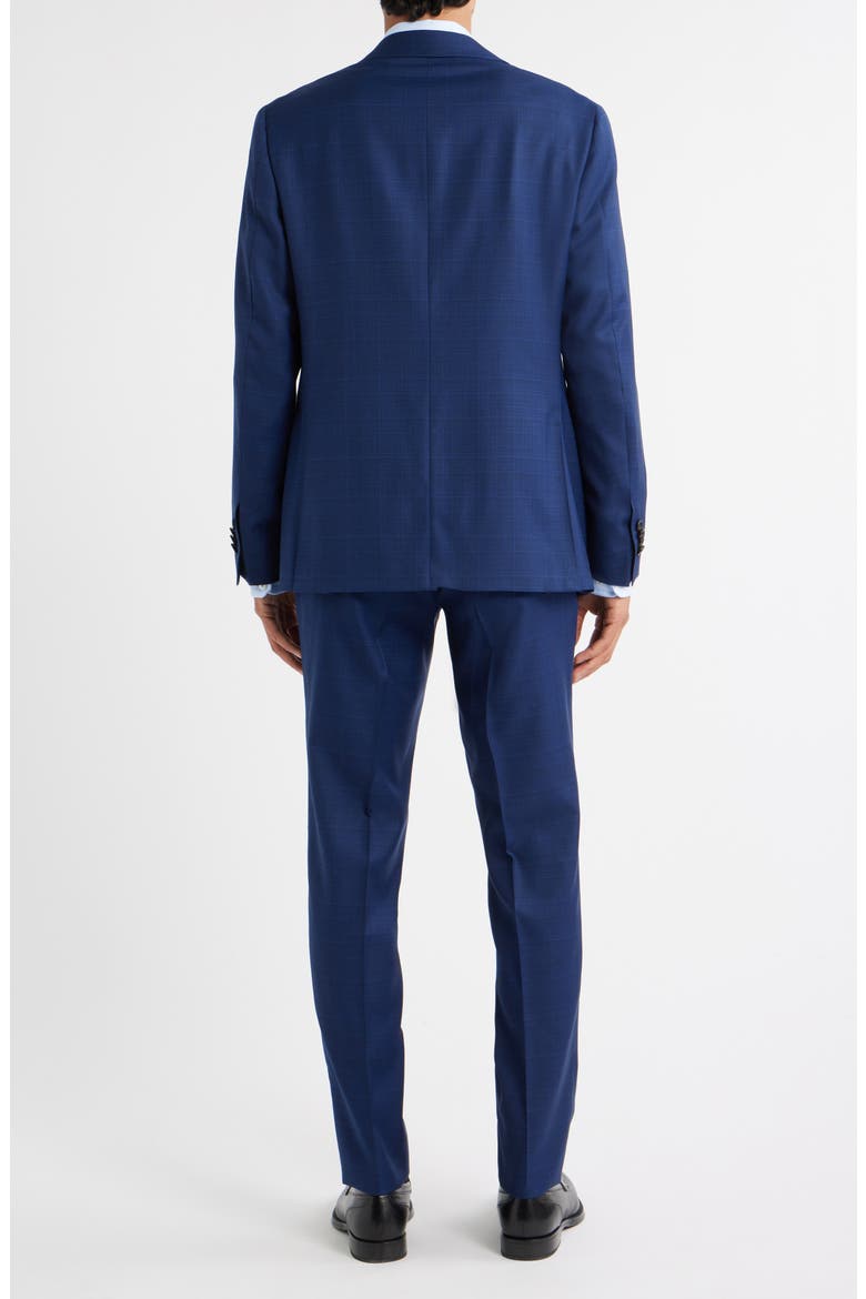 Kei Trim Fit Shadow Plaid Wool Suit, Alternate, color, NAVY