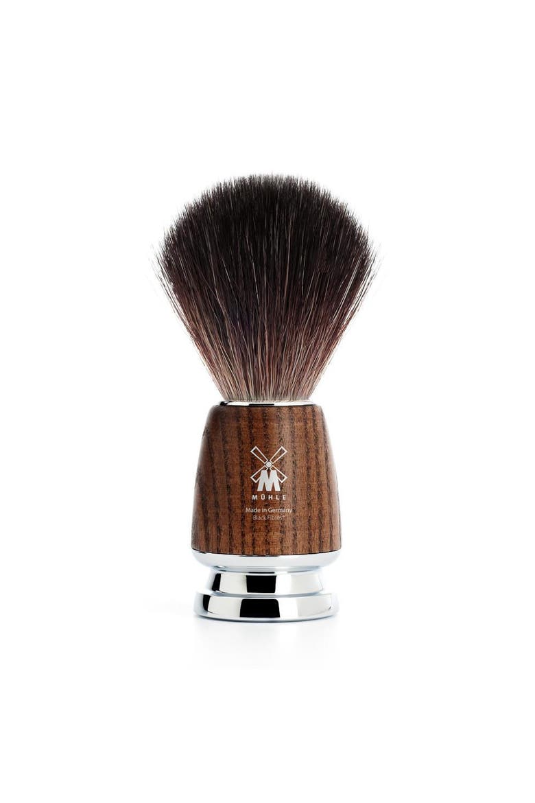 Rytmo Steamed Ash Black Fiber Shaving Brush, Main, color, Steamed Ash