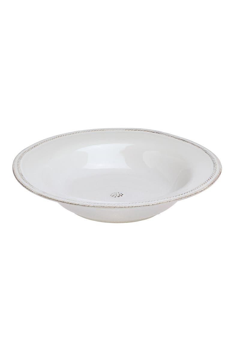 'Berry and Thread' Rimmed Soup Bowl, Main, color, WHITEWASH