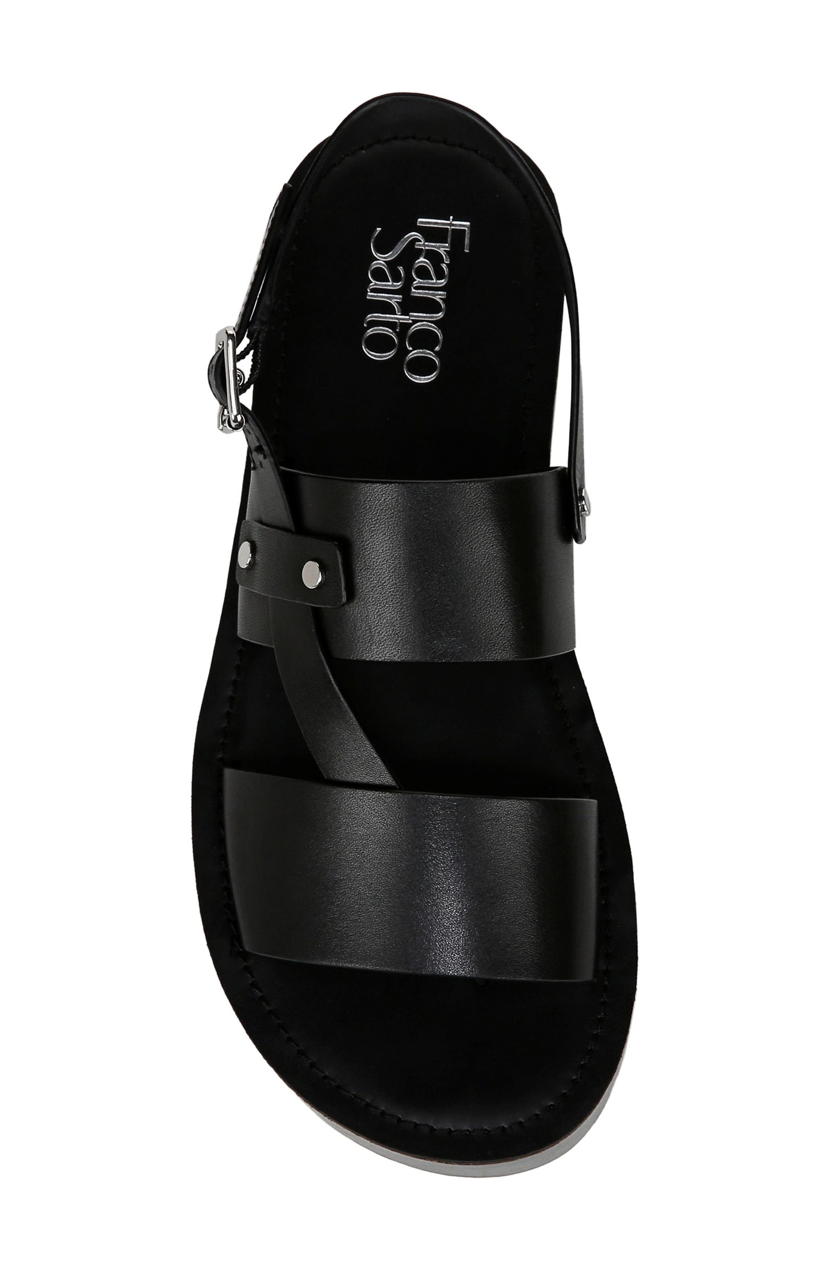 Franco Sarto Genova Slingback Platform Sandal, Alternate, color, Black