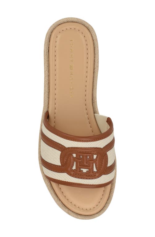 Tommy Hilfiger Hadjea Espadrille Slide Sandal In Natural/british Tan
