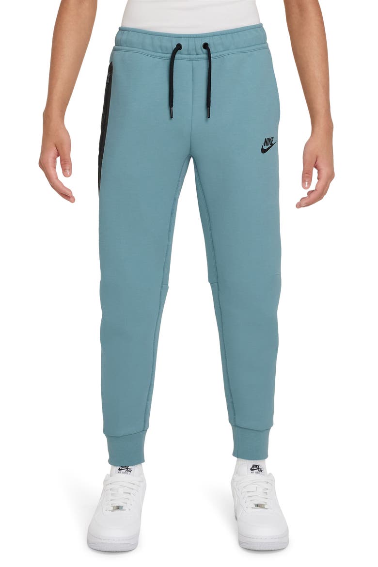 Kids' Tech Fleece Joggers, Main, color, DENIM TURQUOISE/ BLACK/ BLACK