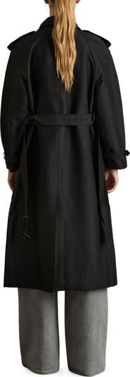 【海外限定】REISSコート☆August Longline Mac Coat, Black Reiss Maude Wool Blend Longline Double Breasted Coat, Black, 6