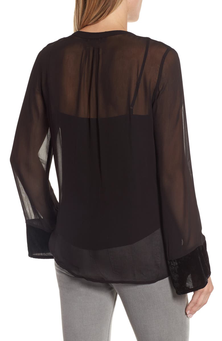 Velvet by Graham & Spencer Beaded Georgette Blouse, Alternate, color, 
