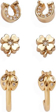 Alex and Ani Love Luck Stud Set