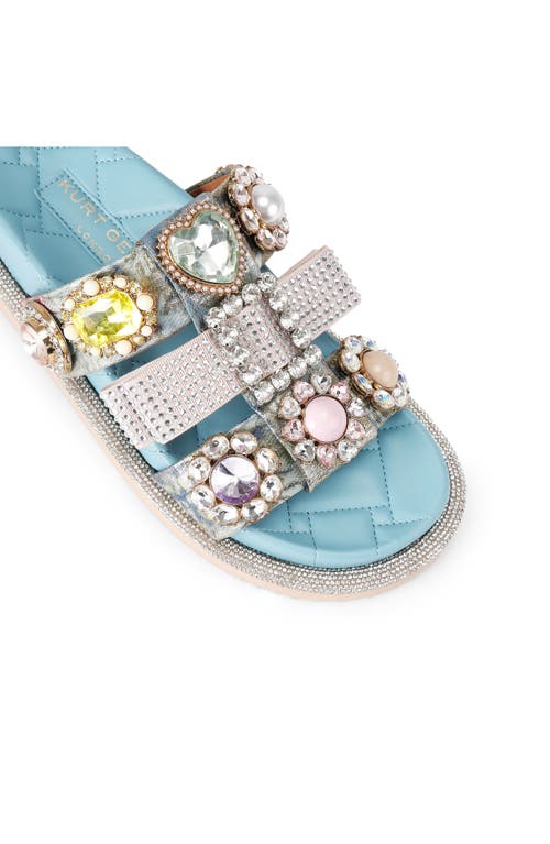 Kurt Geiger London Crystal Embellished Platform Sandal In Multi
