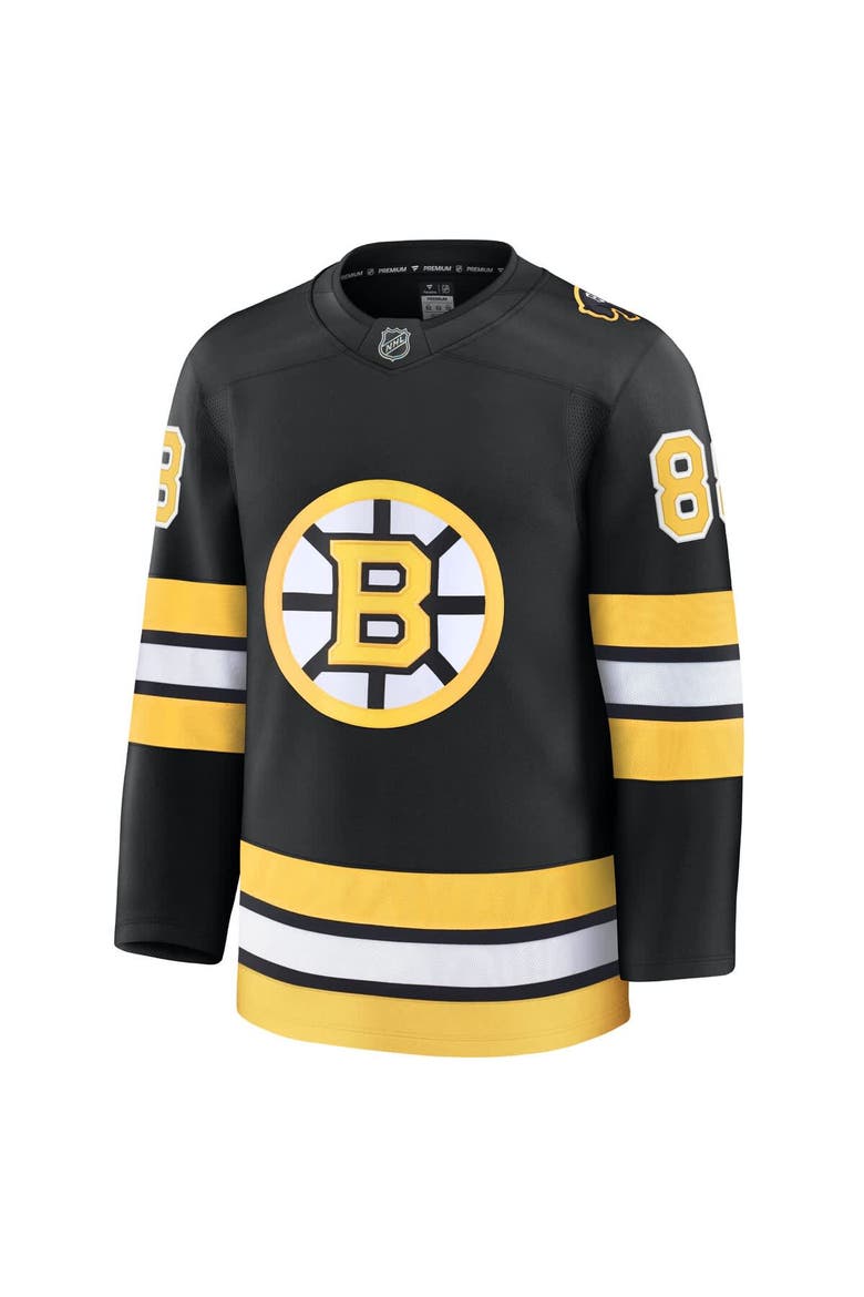 Men's Fanatics David Pastrnak Black Boston Bruins Home Premium Player Jersey, Alternate, color, Black