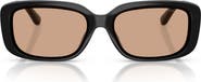 COACH 57mm Rectangular Sunglasses