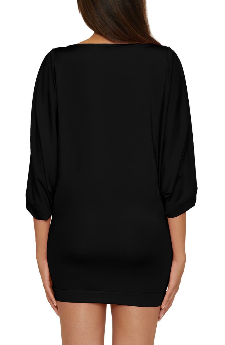 Trina Turk Classic Cover-Up Tunic, Alternate, color, Black