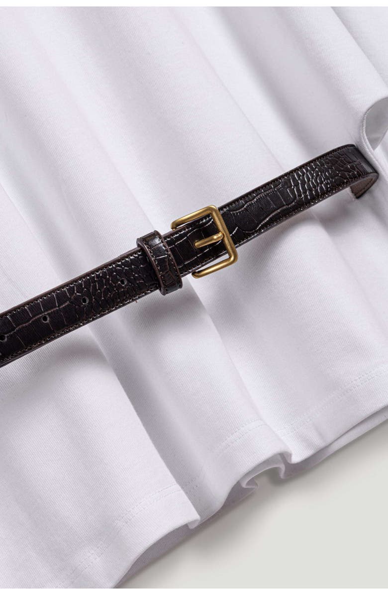 Nocturne Belted Oversized T-Shirt, Alternate, color, Ivory