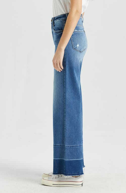 Bayeas Deanie High Waist Raw Hem Wide Leg Jeans