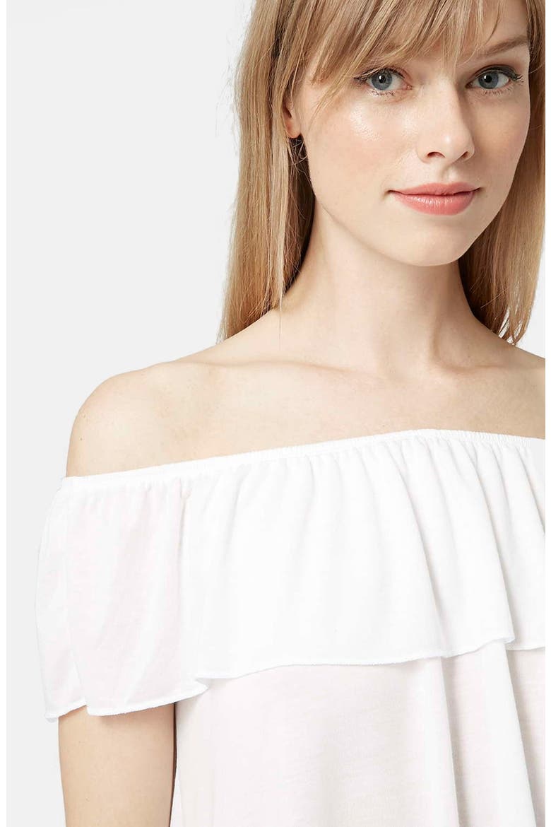 Off the Shoulder Top, Alternate, color, WHITE