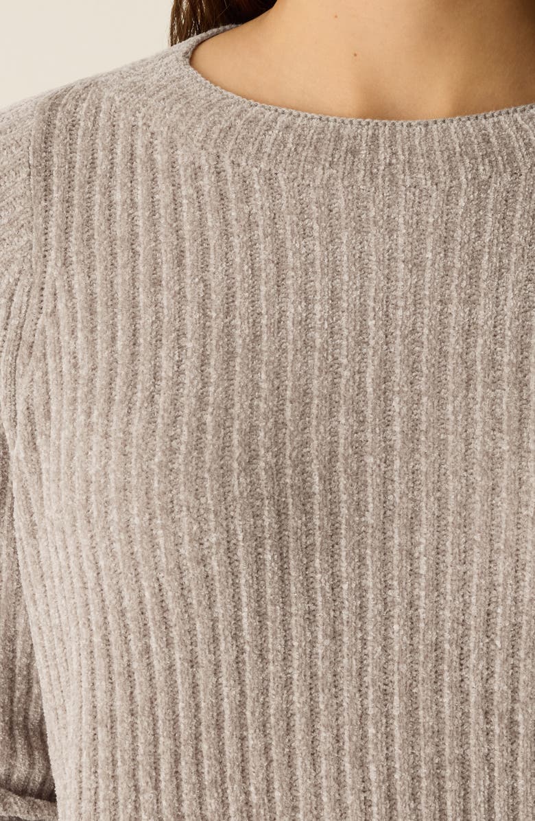 Eileen Fisher Chenille Rib Sweater, Alternate, color, Dove