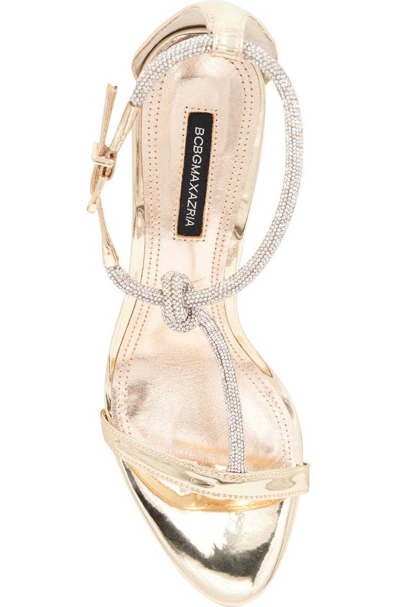 BCBGMAXAZRIA Trinnia T-Strap Sandal, Alternate, color, Platinum