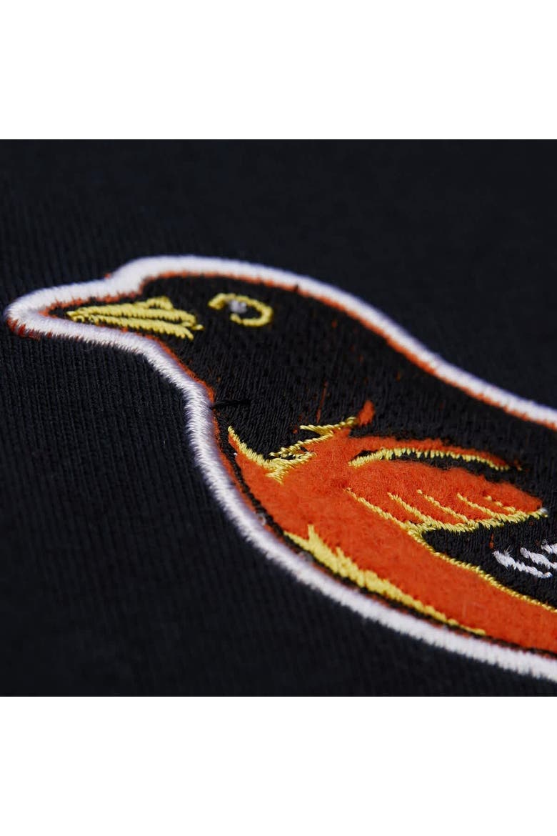 Men's Mitchell & Ness Cal Ripken Jr. Black Baltimore Orioles Legends Collection Vintage Logo T-Shirt, Alternate, color, Black