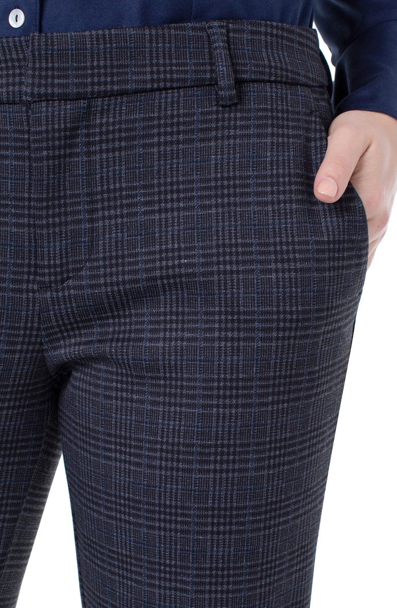 Liverpool Kelsey Plaid Knit Trousers, Alternate, color, 