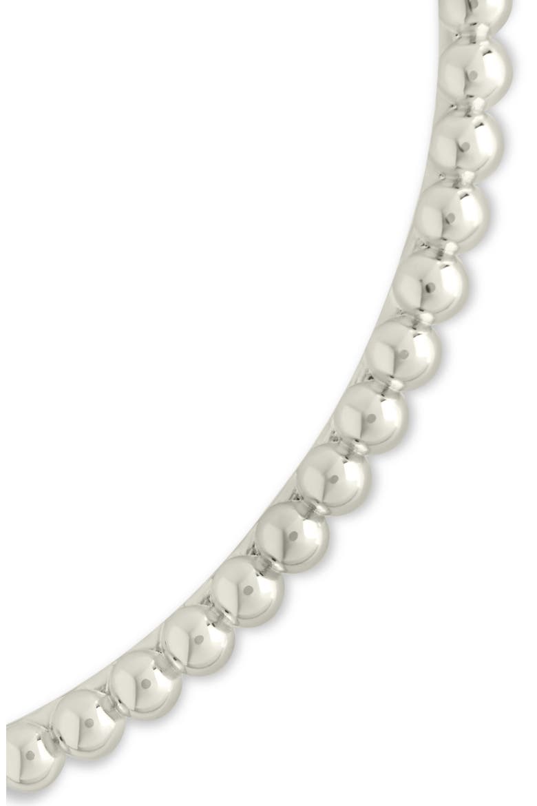Lorelei Bead Textured Bangle Bracelet, Alternate, color, SILVER