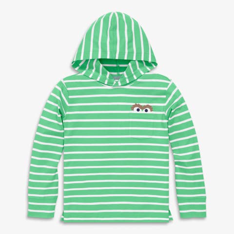 Kids Sesame Street Embroidered T-Shirt Hoodie (Toddler, Little Kid, Big Kid)