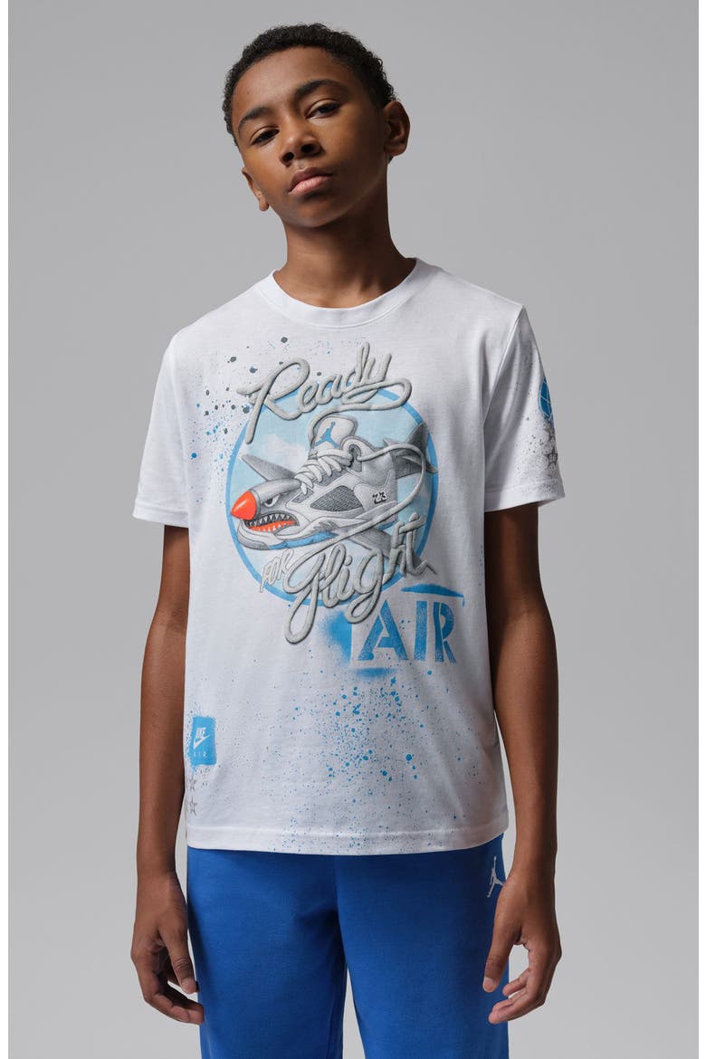 Kids' Ready For Flight T-Shirt, Alternate, color, WHITE