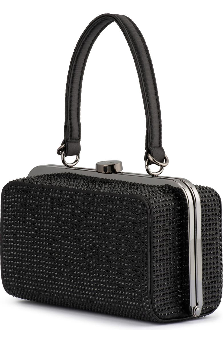 Olga Berg Rita Hotfix Top Handle Bag, Alternate, color, Black