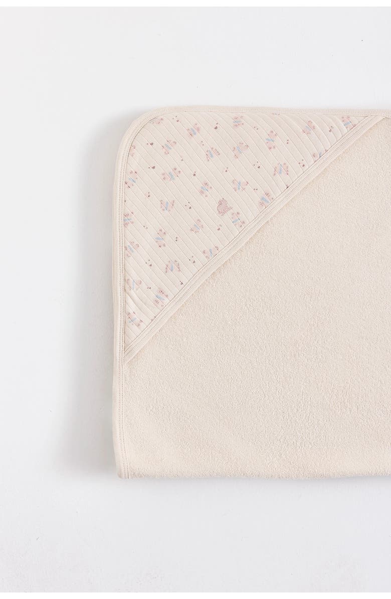 Babycottons Small Hooded Towel, Alternate, color, White