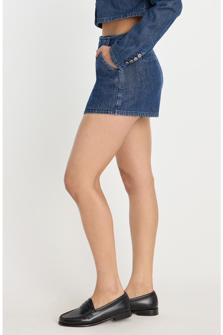 Denim Mini Skort, Alternate, color, INDIGO1187