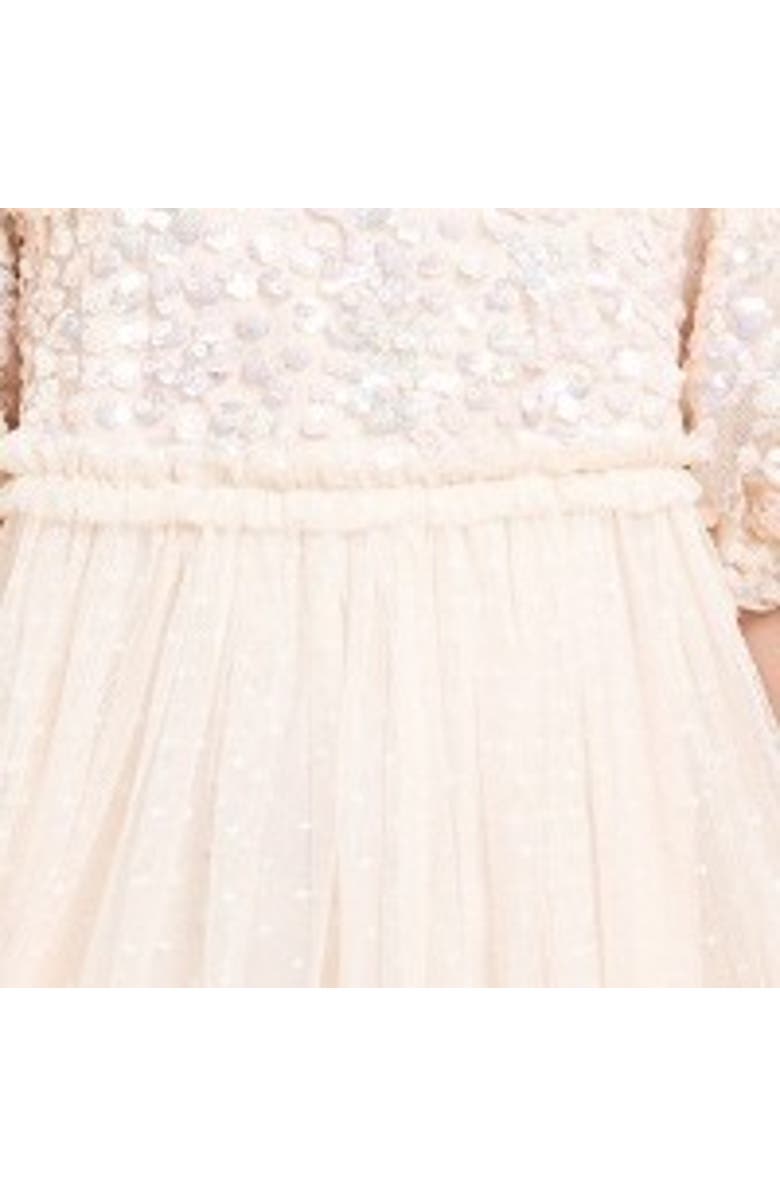 Needle & Thread Confetti Bodice Kids Dress, Alternate, color, Cream
