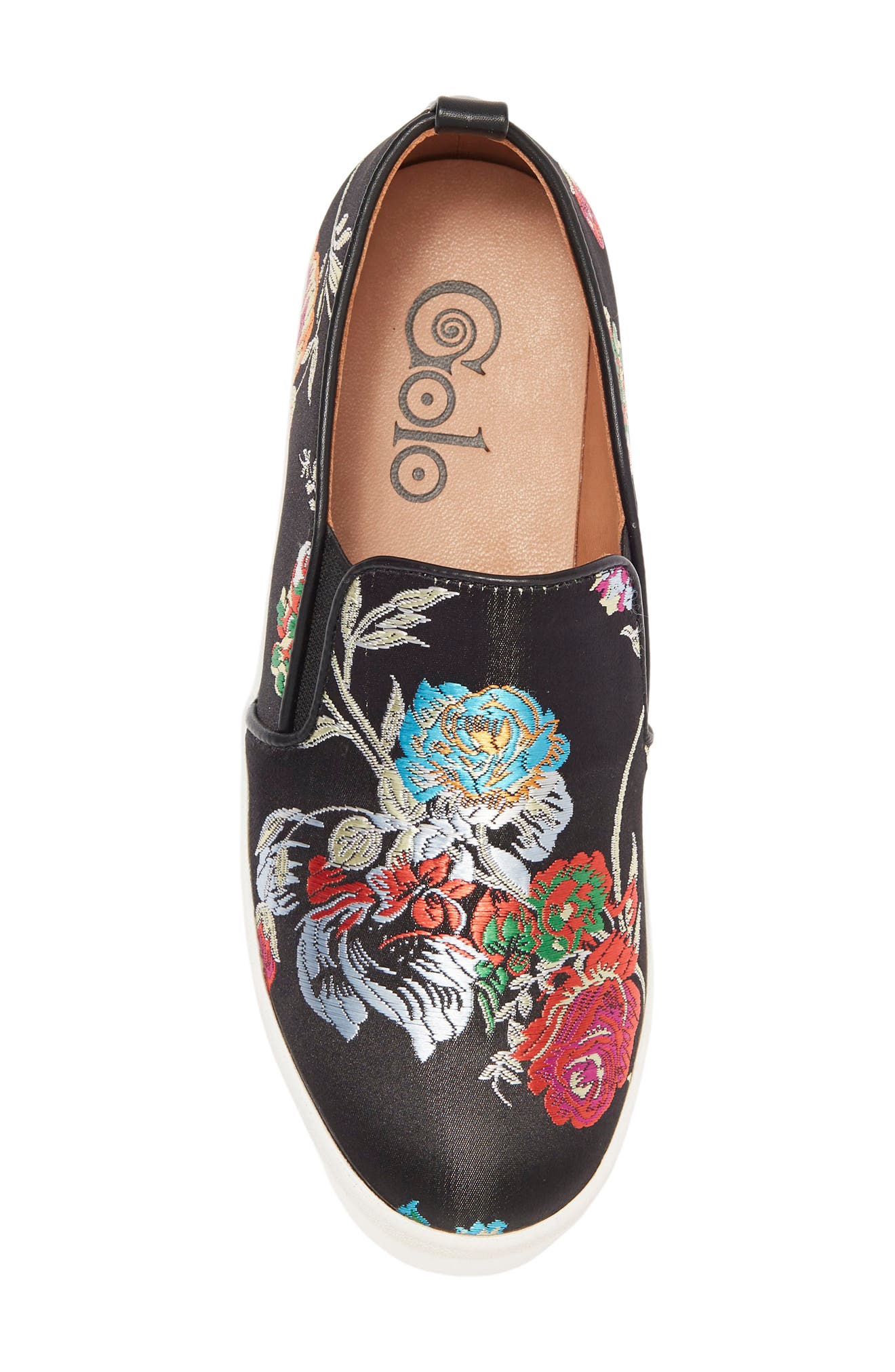 Golo Vivian Embroidered Platform Slip-On Sneaker, Alternate, color, 