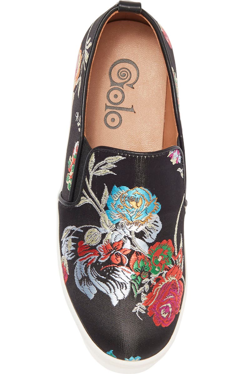 Golo Vivian Embroidered Platform Slip-On Sneaker, Alternate, color,