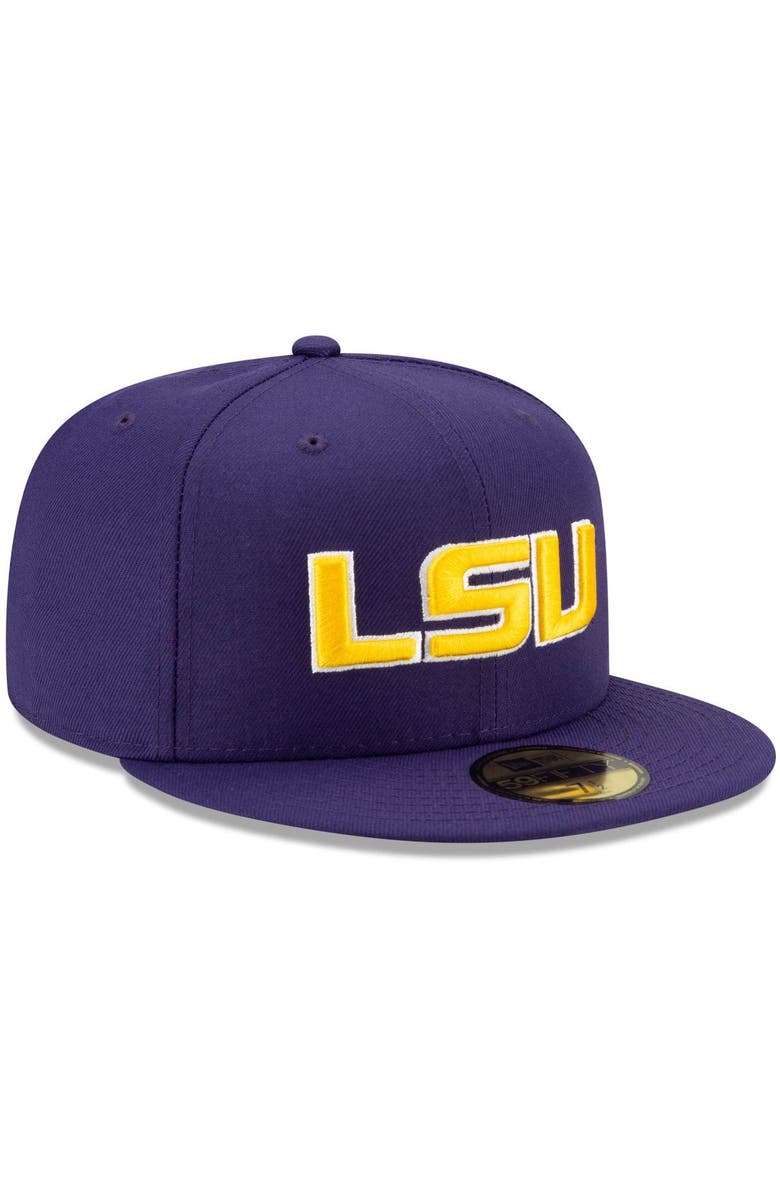 New Era Men's New Era Purple LSU Tigers Basic 59FIFTY Team Fitted Hat, Alternate, color, 