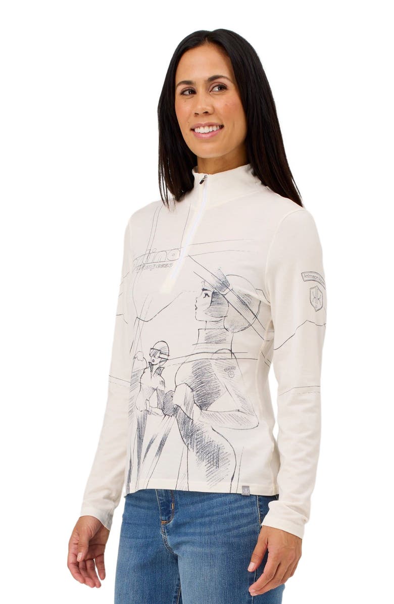 Krimson Klover Back Country Sketch Merino Base Layer Top, Alternate, color, Natural
