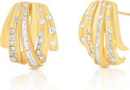 Sara Weinstock Papua Diamond Crossover Earrings