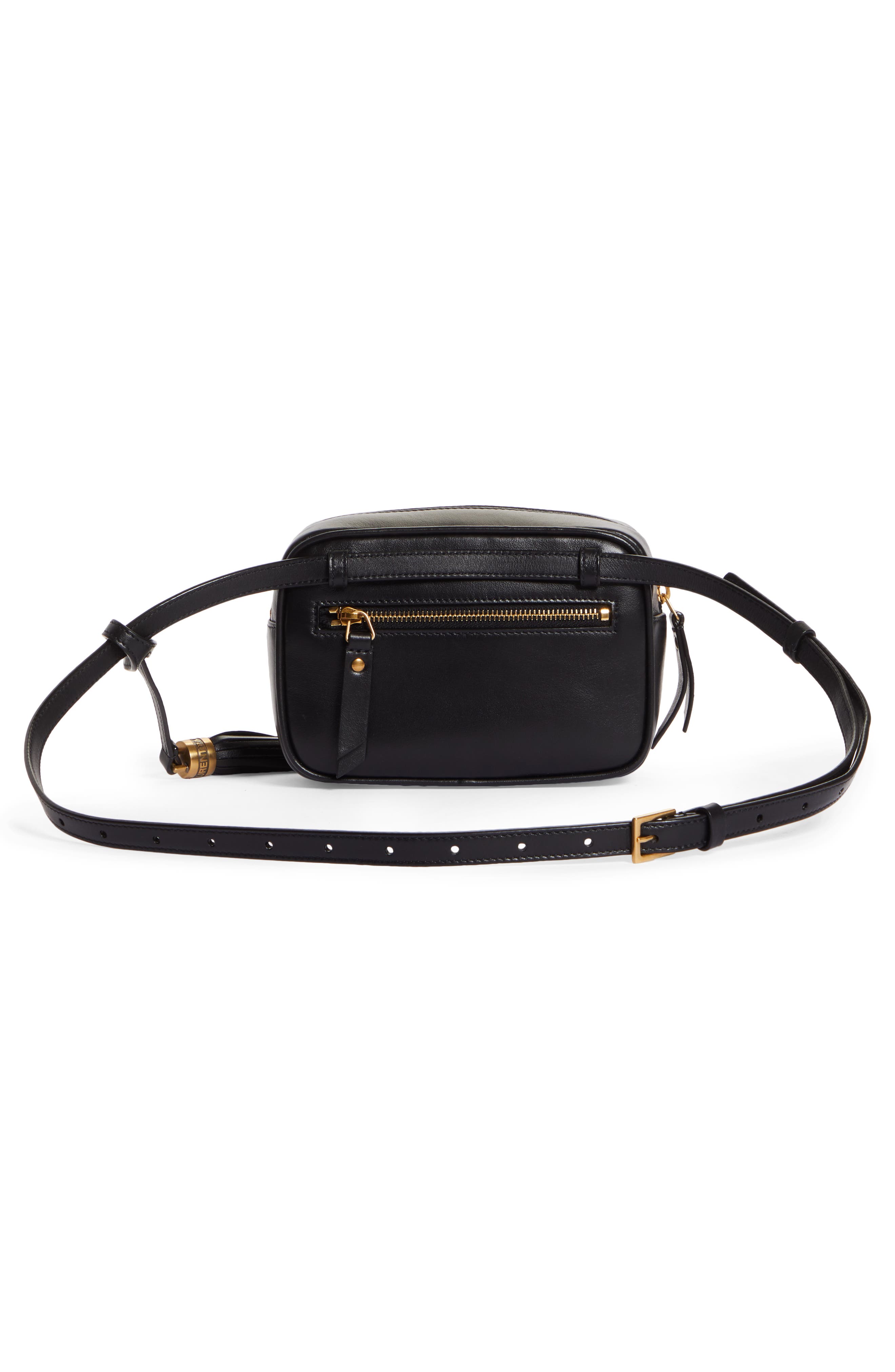 Saint Laurent Lou Matelassé Leather Belt Bag, Alternate, color, 