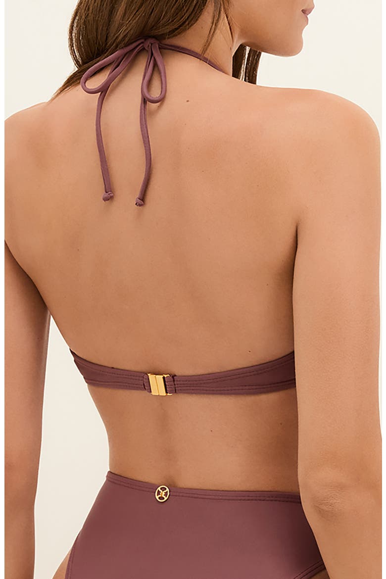 Bessie Erin Hardware Detail Bikini Top, Alternate, color, PURPLE