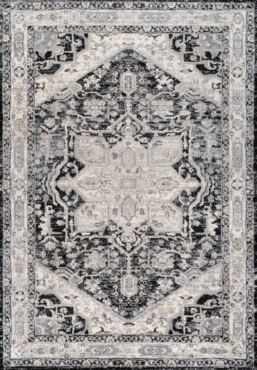 Jonathan Y Modern Persian Vintage Medallion Area Rug In Gray