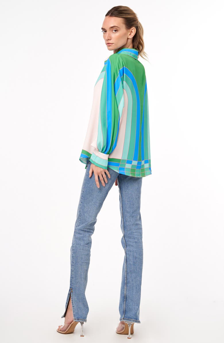 CIEBON Messa Print Button-Up Shirt, Alternate, color, 