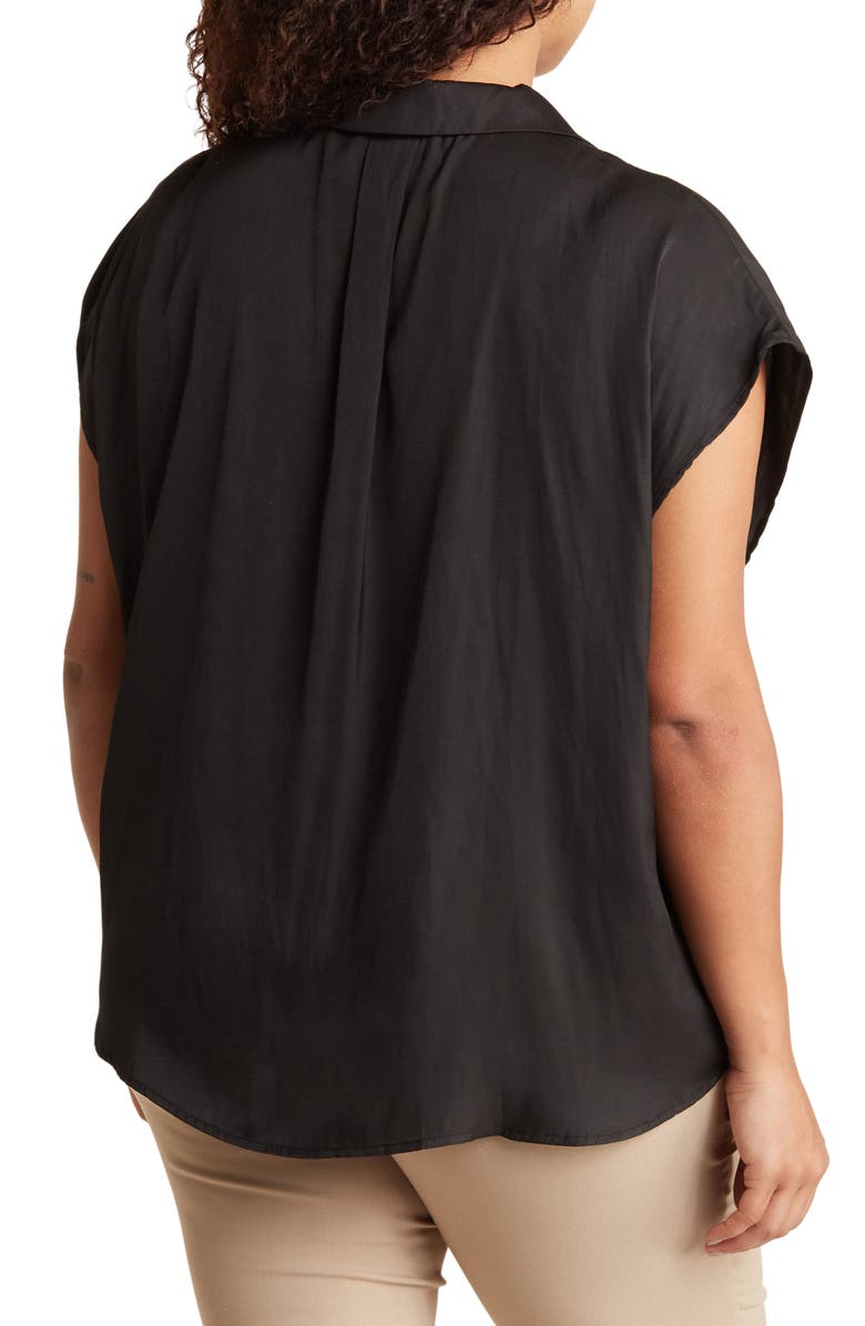 T Tahari Airflow Camp Shirt, Alternate, color, 