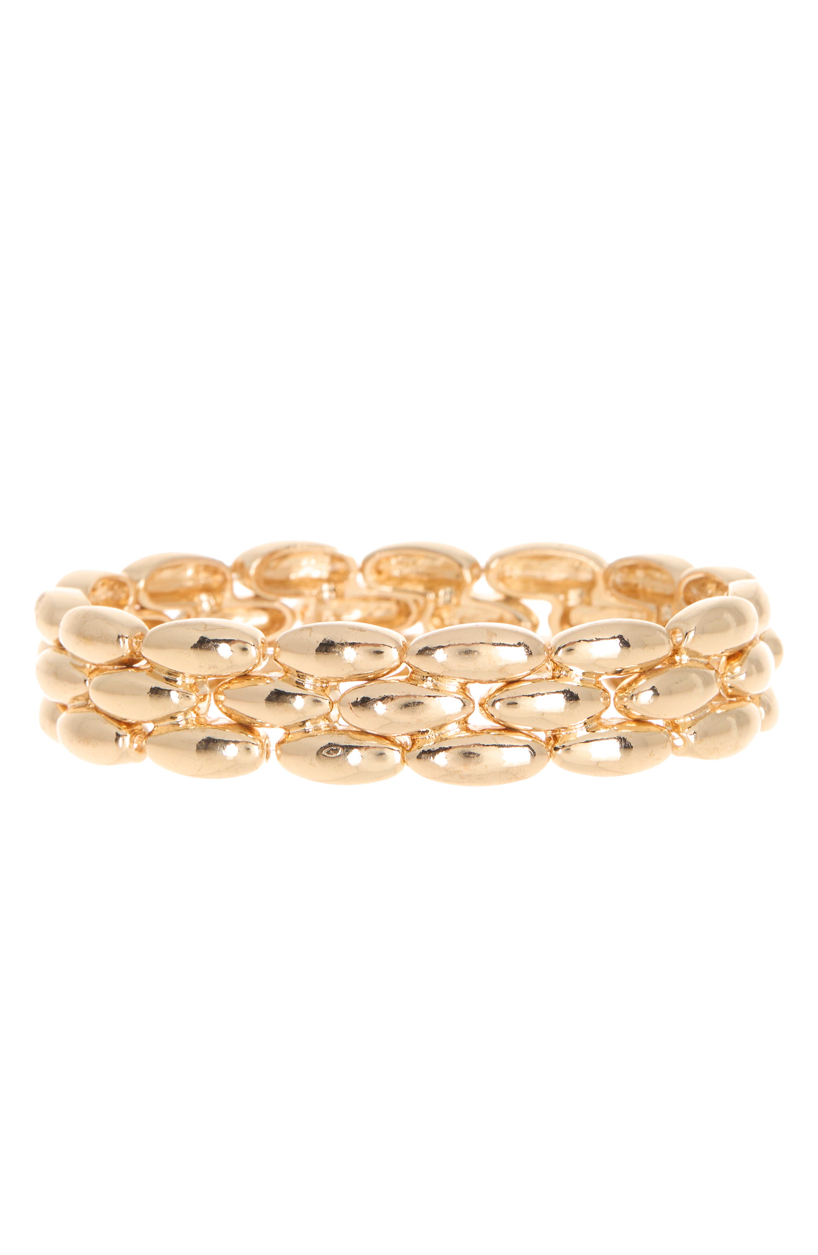 Oval Link Stretch Bracelet