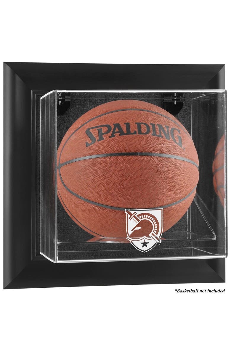 FANATICS AUTHENTIC Army Black Knights Black Framed (2015-Present Logo) Wall-Mountable Basketball Display Case, Main, color, 
