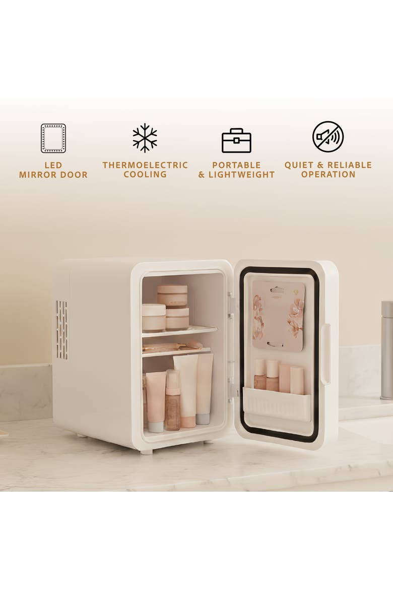 Mini Beauty Fridge, Serum Set & Natural Oils, Alternate, color, Multicolor