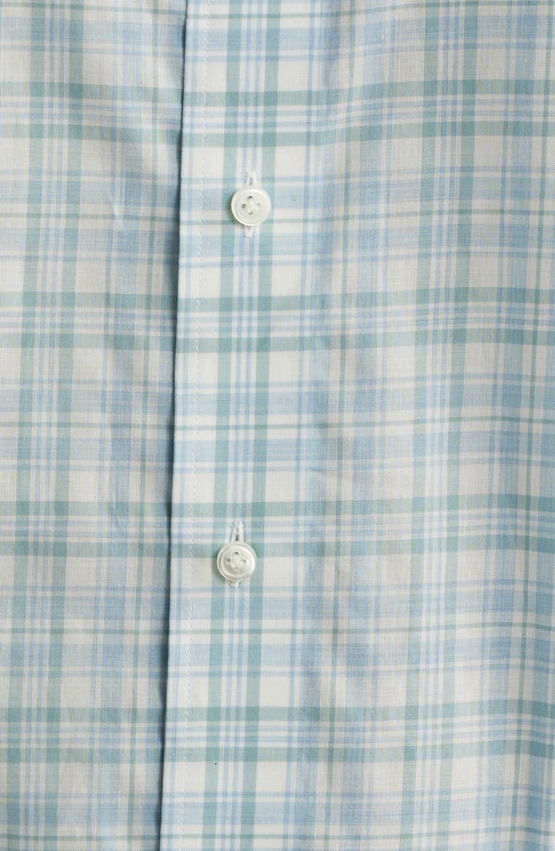 Peter Millar Crown Crafted Tropea Cotton Poplin Button-Up Shirt, Alternate, color, Light Willow