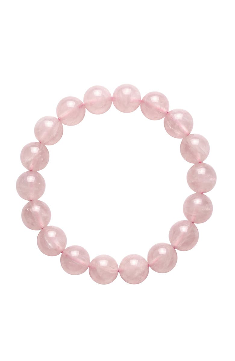 seree Manifest Collection Love Pink Crystal Beaded Bracelet, Alternate, color, Pink