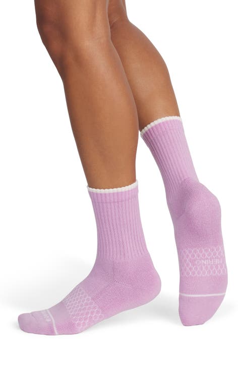 Merino Wool Blend Solid Half Calf Socks